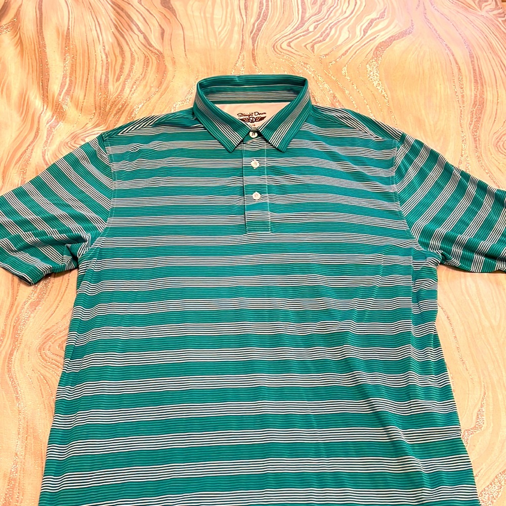 Men’s Straight Down golf polo tee, large